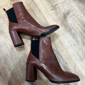 Via Spiga Brown Heeled Boots